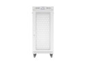 Szafa instalacyjna rack stojąca 19 cali 27U 600x800 drzwi perforowane LCD szara (Flat pack)