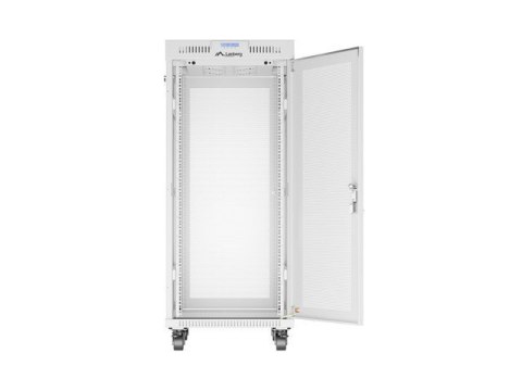 Szafa instalacyjna rack stojąca 19 cali 27U 600x800 drzwi perforowane LCD szara (Flat pack) Szafa instalacyjna rack stojąca 19 cali 27U 600x800 drzwi perforowane LCD szara (Flat pack)