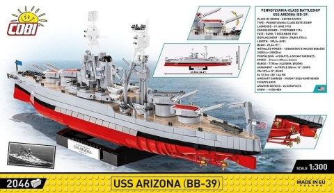 Klocki USS Arizona BB-39 2046 klocków Klocki USS Arizona BB-39 2046 klocków