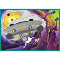 Puzzle 4x250 elementów Rick i Morty Zakręcony świat