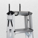 2x uchwyt ścienny, max 22kg/uchwyt MC-487 Komplet 2 uchwytów ściennych na opony, koła, drabinę, rower. Stalowy, Czarny