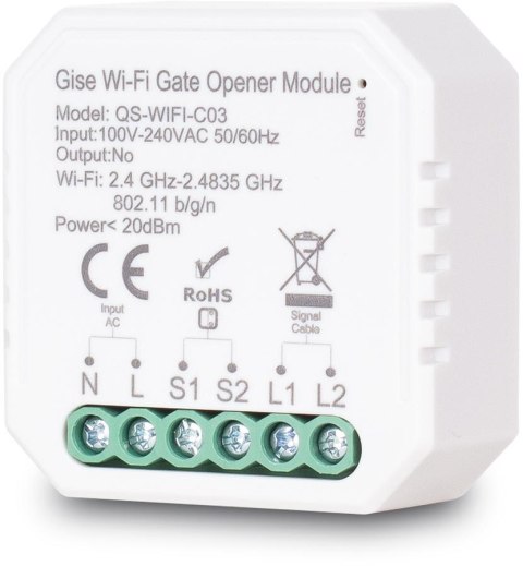 GISE Smart Moduł do sterowania bramą WiFi GEN 2 | Tuya | GG-01 GISE Smart Moduł do sterowania bramą WiFi GEN 2 | Tuya | GG-01