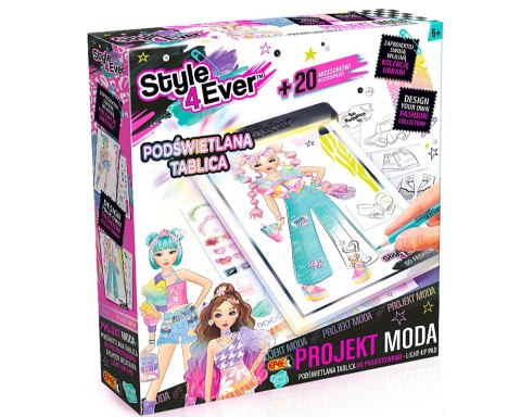 Podświetlana tablica do projektowania - Projekt Moda Podświetlana tablica do projektowania - Projekt Moda