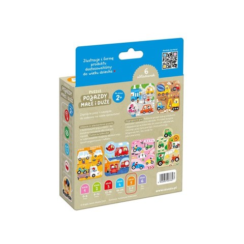 Puzzle Pojazdy małe i duże Puzzle Pojazdy małe i duże
