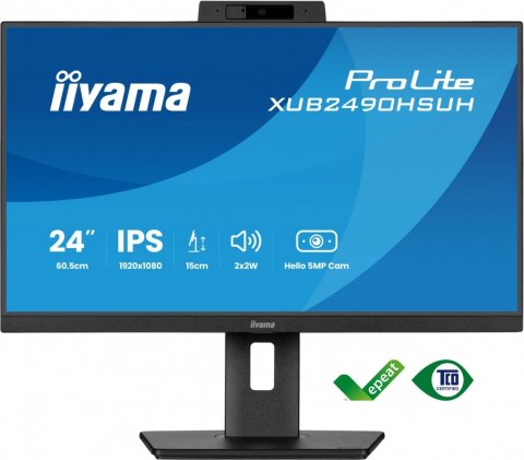 Monitor 24 cale XUB2490HSUH-B2 IPS,FHD,CAM,MIC,HDMI,DP Monitor 24 cale XUB2490HSUH-B2 IPS,FHD,CAM,MIC,HDMI,DP