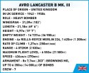 Klocki Avro Lancaster B.III 1595 klocków