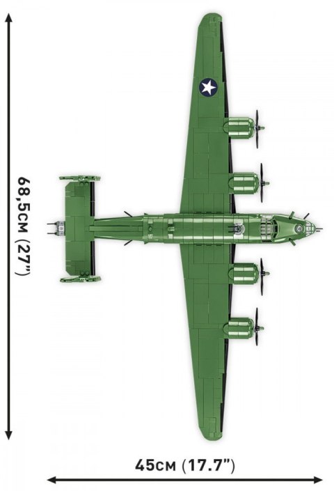 Klocki Consolidated B-24D Liberator 1445 klocków Klocki Consolidated B-24D Liberator 1445 klocków