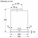 Okap wyspowy DLN78PC60 Serie8 70cm