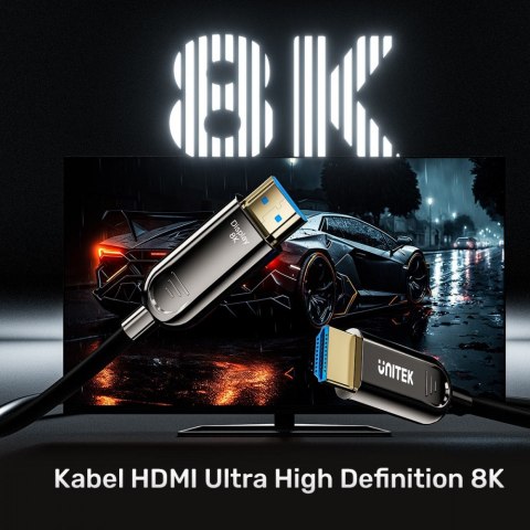 Kabel optyczny HDMI 2.1 AOC 8K 120Hz 10m; C11085GY01-10M Kabel optyczny HDMI 2.1 AOC 8K 120Hz 10m; C11085GY01-10M