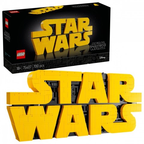 Klocki Star Wars 75407 Logo Star Wars zbudowane z klocków Klocki Star Wars 75407 Logo Star Wars zbudowane z klocków
