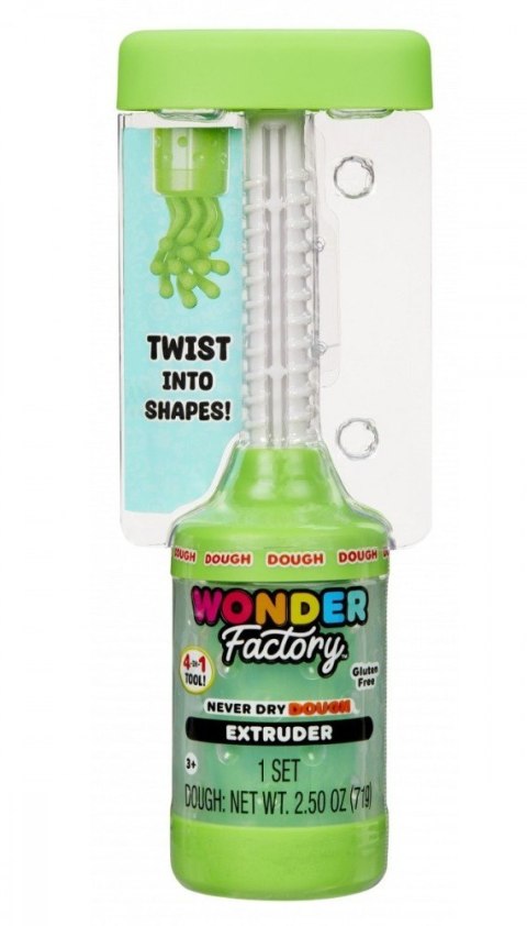 Masa plastyczna Wonder Factory Never Dry Dough, zielony Masa plastyczna Wonder Factory Never Dry Dough, zielony