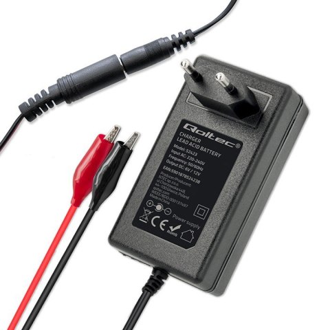 Automatyczna ładowarka do akumulatora AGM GEL STD 6V 12V | 1.5A |Prostownik z sygnalizatorem LED Automatyczna ładowarka do akumulatora AGM GEL STD 6V 12V | 1.5A |Prostownik z sygnalizatorem LED