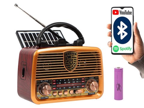Radio przenośne analogowe RA10 AM/FM solarne Radio przenośne analogowe RA10 AM/FM solarne