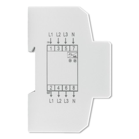 Trójfazowy elektroniczny licznik | miernik zużycia energii na szynę DIN | 400V | 100A | LCD | 4P Trójfazowy elektroniczny licznik | miernik zużycia energii na szynę DIN | 400V | 100A | LCD | 4P