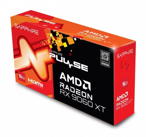 Karta graficzna Radeon RX 9060 XT PULSE 16GB GDDR6 128bit DP/2HDMI Karta graficzna Radeon RX 9060 XT PULSE 16GB GDDR6 128bit DP/2HDMI