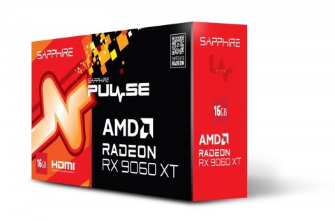 Karta graficzna Radeon RX 9060 XT PULSE 16GB GDDR6 128bit DP/2HDMI Karta graficzna Radeon RX 9060 XT PULSE 16GB GDDR6 128bit DP/2HDMI