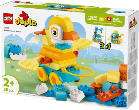 Klocki DUPLO 10448 3 w 1 Zwierzątka na kółkach Klocki DUPLO 10448 3 w 1 Zwierzątka na kółkach