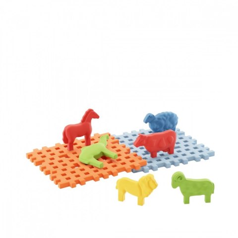Klocki Mini Waffle - Zwierzęta z podstawą Klocki Mini Waffle - Zwierzęta z podstawą