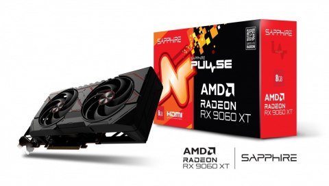 Karta graficzna Radeon RX 9060 XT PULSE 8GB GDDR6 128bit DP/2HDMI Karta graficzna Radeon RX 9060 XT PULSE 8GB GDDR6 128bit DP/2HDMI