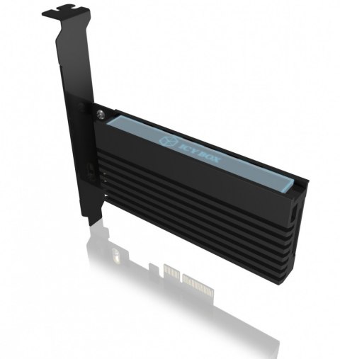 Karta PCIe z gniazdem M.2 M-Key dla jednego dysku SSD M.2 NVMe IB-PCI214M2-HSL Karta PCIe z gniazdem M.2 M-Key dla jednego dysku SSD M.2 NVMe IB-PCI214M2-HSL