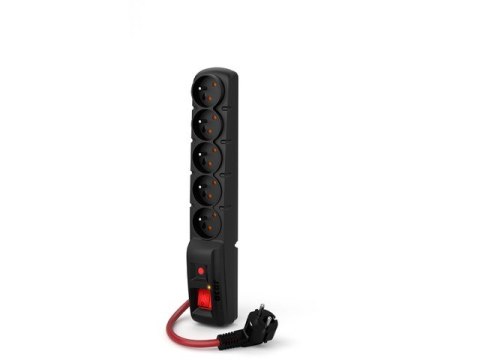 Listwa zasilająca F5 Power 5m 16A (5 gniazd) czarna Listwa zasilająca F5 Power 5m 16A (5 gniazd) czarna