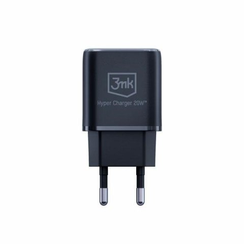 Ładowarka sieciowa 20W 1xUSB-C +USB-A PD QC bez kabla Czarna Ładowarka sieciowa 20W 1xUSB-C +USB-A PD QC bez kabla Czarna
