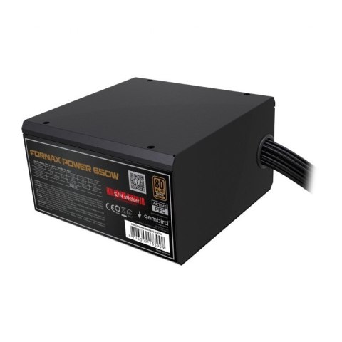 Zasilacz komputerowy Fornax Power 650W 80+Bronze aktywny PFC 120mm wentylator Zasilacz komputerowy Fornax Power 650W 80+Bronze aktywny PFC 120mm wentylator