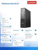 Komputer ThinkCentre Neo 50s G5 SFF 12XD000CPB W11Pro i5-14400/16GB/512GB/INT/DVD/3YRS OS