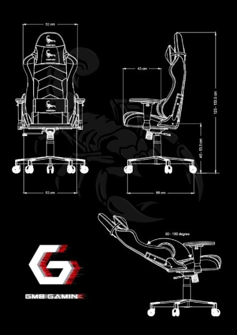 Krzesło gamingowe Scorpion czarne Krzesło gamingowe Scorpion czarne