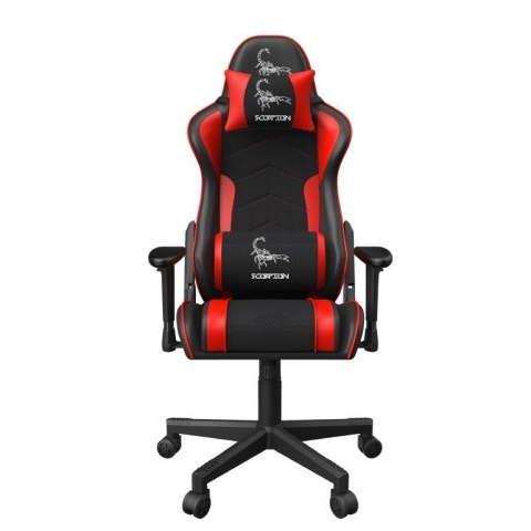 Krzesło gamingowe Scorpion czarno-czerwone Krzesło gamingowe Scorpion czarno-czerwone