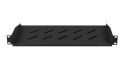 Półka do szaf 19cali 1U 27cm/120kg czarna AK-1014-B