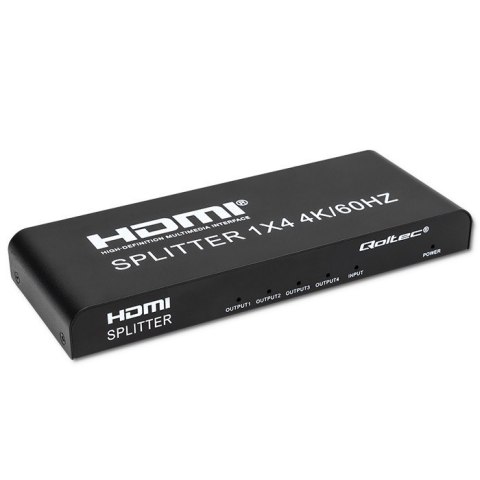 Aktywny rozdzielacz Splitter 4 x HDMI 4K x 2K | 6Gb/s | 60Hz Aktywny rozdzielacz Splitter 4 x HDMI 4K x 2K | 6Gb/s | 60Hz