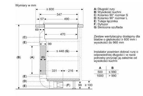 Płyta indukcyjna z wbudowanym wyciągiem PVS611B16E Płyta indukcyjna z wbudowanym wyciągiem PVS611B16E