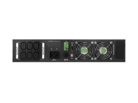 Zasilacz awaryjny UPS On-Line 3000VA LCD rack 6 x IEC C13 USB-B metalowa obudowa Zasilacz awaryjny UPS On-Line 3000VA LCD rack 6 x IEC C13 USB-B metalowa obudowa