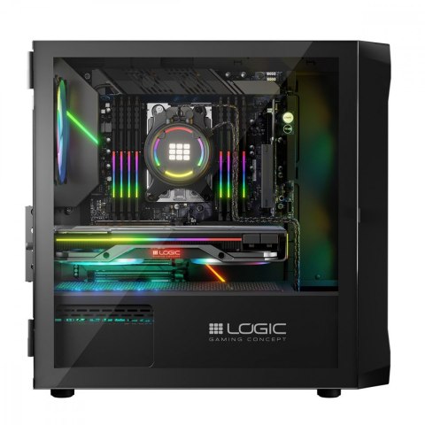 Obudowa Komputerowa Logic Portos ARGB Mini USB 3.0 Czarna Obudowa Komputerowa Logic Portos ARGB Mini USB 3.0 Czarna