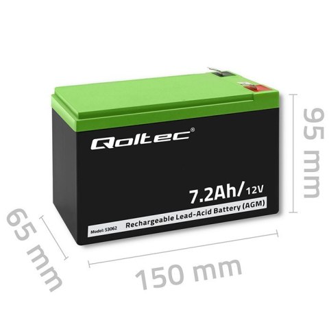 Akumulator AGM 12V | 7.2Ah | max. 108A Akumulator AGM 12V | 7.2Ah | max. 108A