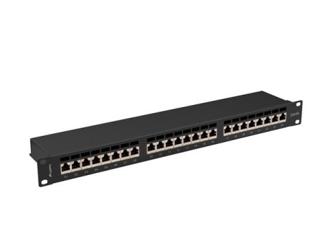 Patchpanel 24 port 1U KAT6A EK. PPSA-1024-B Czarny Patchpanel 24 port 1U KAT6A EK. PPSA-1024-B Czarny