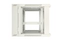 Szafka wisząca rack 12U 600x600 szara dwusekcyjna