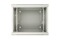 Szafka wisząca rack 12U 600x600 szara dwusekcyjna