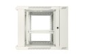 Szafka wisząca rack 12U 600x600 szara dwusekcyjna