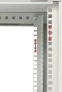 Szafka wisząca rack 12U 600x600 szara dwusekcyjna