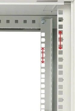 Szafka wisząca rack 12U 600x600 szara dwusekcyjna Szafka wisząca rack 12U 600x600 szara dwusekcyjna
