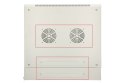 Szafka wisząca rack 12U 600x600 szara dwusekcyjna