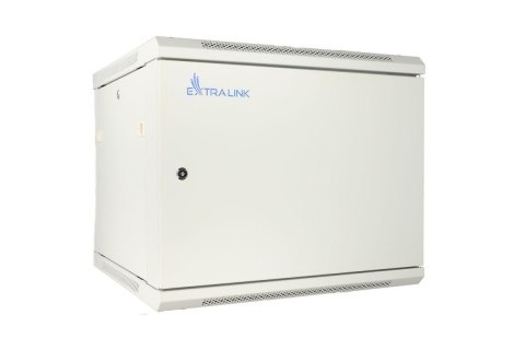 Szafka wisząca rack 9U 600x450 szara metalowe drzwi Szafka wisząca rack 9U 600x450 szara metalowe drzwi