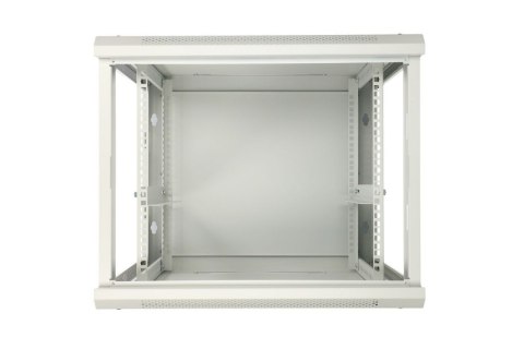Szafka wisząca rack 9U 600x450 szara metalowe drzwi Szafka wisząca rack 9U 600x450 szara metalowe drzwi