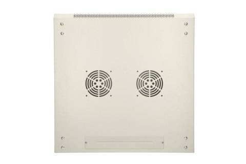 Szafka wisząca rack 9U 600x450 szara metalowe drzwi Szafka wisząca rack 9U 600x450 szara metalowe drzwi