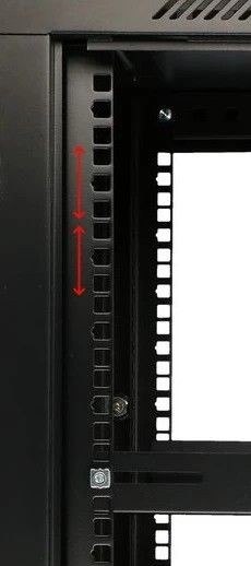 Szafka wisząca rack 9U 600x600 czarna dwusekcyjna Szafka wisząca rack 9U 600x600 czarna dwusekcyjna