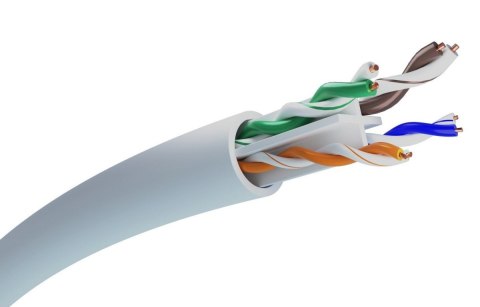 Kabel sieciowy CAT6 UTP (U/UTP) V2 wewnętrzny 100M skrętka Kabel sieciowy CAT6 UTP (U/UTP) V2 wewnętrzny 100M skrętka