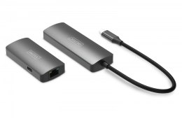 Przedłużacz/Extender USB-C - HDMI 30m po skrętce Cat.6 4K120Hz HDCP 2.3 (zestaw)