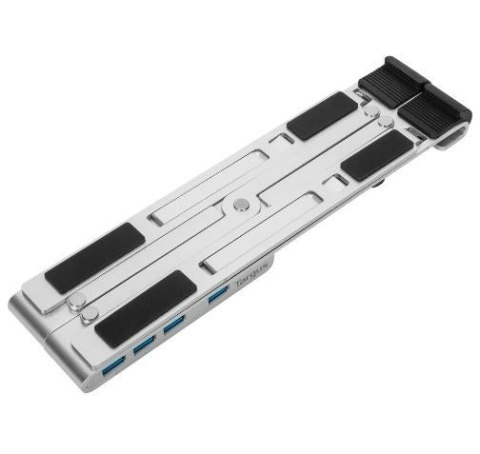 Przenośny stojak ze zintegrowanym koncentratorem USB-A Przenośny stojak ze zintegrowanym koncentratorem USB-A